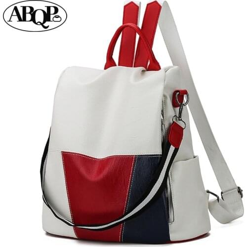 Multi-purpose Anti-theft Backpack Leather Mochila Femenina Fashion Versatile Womens Travel Large Capacity School Bags Girls Bag