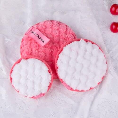 Reusable Makeup Remover Puffs Cosmetic Removal Faces Cleansing Clothes Pads for Ladies Outdoor Makeup Accessories