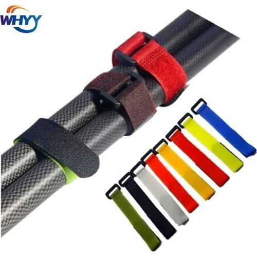 Reusable Fishing Rod Tie Holder Strap Anti-buckle Velcro Cable Tie Fishing Rod Binding Belt Outdoor Fishing Gear Accessories