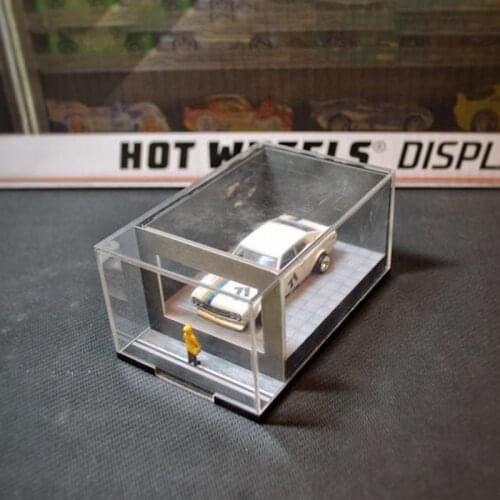 1:64 Scale Window Boy Parking Lot Model Scene Show Dustproof Display Box Diecast Alloy G63 Car Toys Gift for Adult children