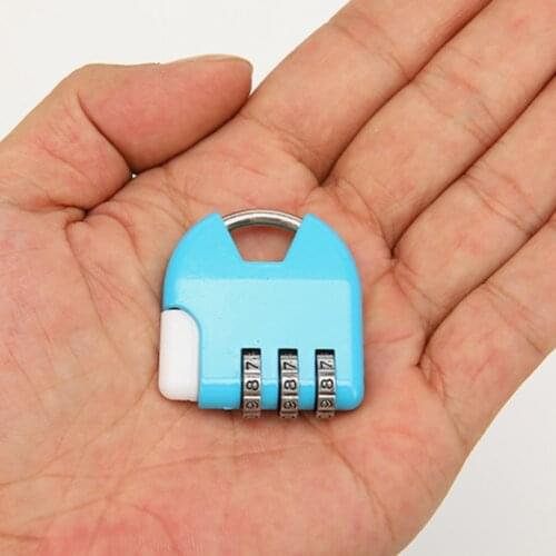Mini Zinc Alloy 3-Digit Code Luggage Password Padlock Backpack Anti-Theft Password Lock Drawer Storage Box Combination Locks