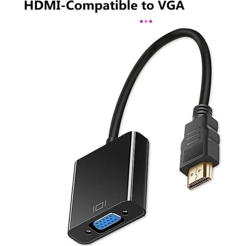 Sindvor 1080P HDMI to VGA Adapter Digital to Analog Converter Cable For Xbox PS4 PC Laptop TV Box to Projector Displayer HDTV