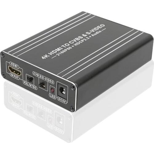 HDMI-compatible 2.0b TO AV SVIDEO Adapter 4K 60hz 576i 480i FHD CVBS Video AUDIO 3 RCA Converter 1080p hdcp2.2 21660P NTSC PAL