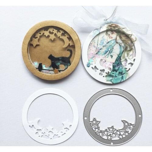 Circle Star Metal Cutting Dies Stencil Scrapbooking DIYAlbum Stamp Paper Art Card Embossing Crafts Decor New for 2020