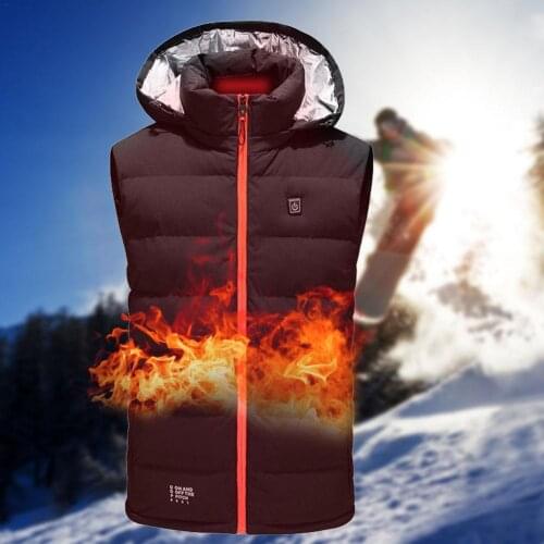 USB Heated Vest Three-speed Temperature Control Warm Clothes Electric Vest Men&women Ski Waistcoat Hiking Heater Vests
