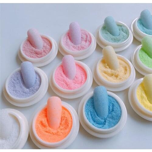 1Box Shining Sugar Nail Glitter Candy Powder Sugar Coating Effect Powder Nail Pigment Chrome 1g Nail Art Decorations Dust