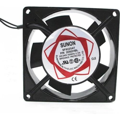 1pcs 2092HBL axial flow fan double ball copper wire cooling fan 220V 9cm