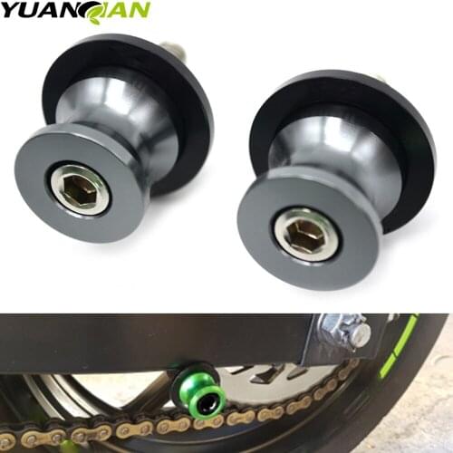 10MM Stand Screw Motorcycle Swingarm Sliders Spools For Kawasaki Ninja 650R 2006-2011 sawing arm motocross accessories Screw