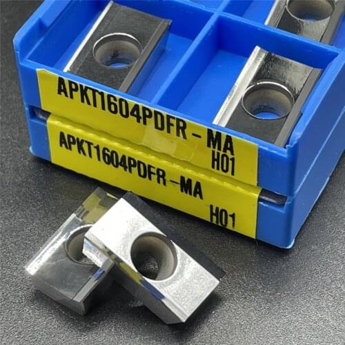 10PCS APKT1604 PDER-MA Diamond Inserts Milling Turning Tool Milling Inserts CNC lathe Turning Inserts