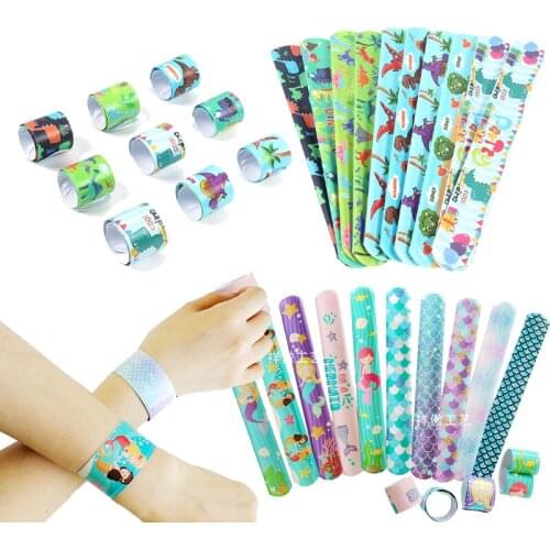 10Pcs Mermaid Dinosaur Clap Circle Toys 1st Boy Roar Birthday Party Favor Dinosaur Gift Dino Party Jungle Safari Birthday Party