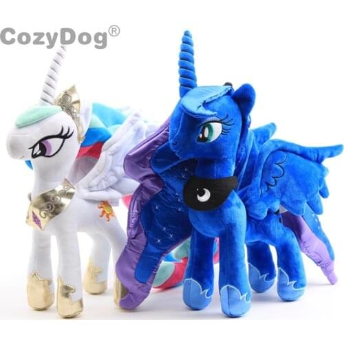 2 Pcs/set Rainbow Horse Unicorn Plush Stuffed Toys Doll Peluche New Arrivals 30cm and 32cm Women Kids Christmas Birthday Gift