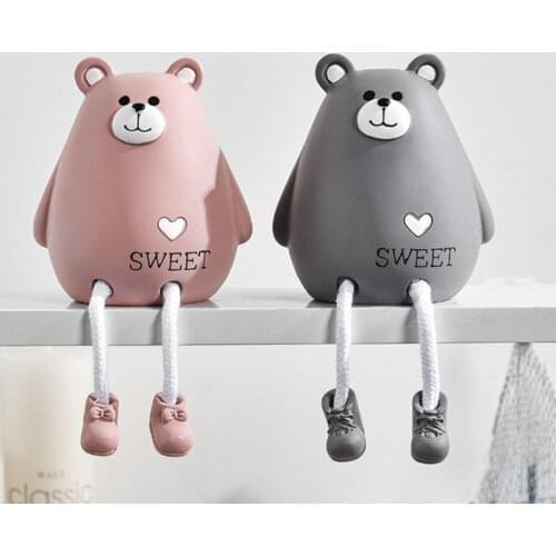 2pcs Animals Style Creative Wall Hanging Foot Doll Resin Crafts Hanging Leg Doll