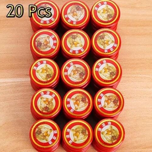 20Pcs Tiger Essential Balm Oils for Mosquito Elimination Headache Cold Dizziness