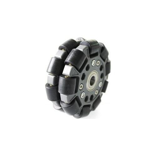 4 inch 100mm robot competition wheel double deck plastic plate omnidirectional wheel and center bearing -14060 universal wheel