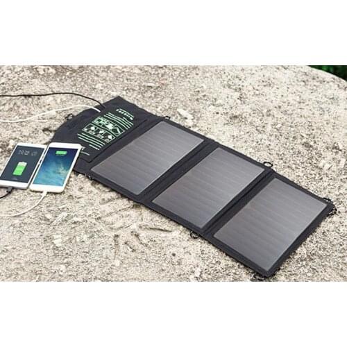 5V 21W Solar Charger Top Quality Folding Solar Phone Charger Dual USB Solar Charger.Solar power bank