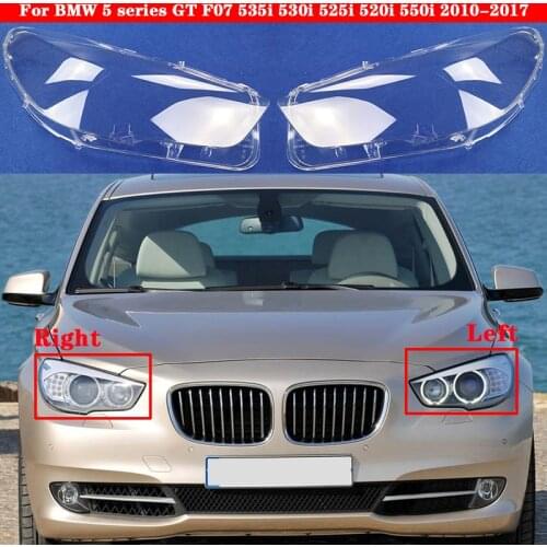 Car Front Headlight Cover For BMW 5 series GT F07 535i 530i 525i 520i 2010-2017 Headlamp Lampcover Head light glass Lens Shell