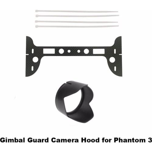 Lens Hood Sunshade for DJI Phantom 3 Carbon Fiber Gimbal Camera Landing Guard Protector Camera Spare Parts Accessory