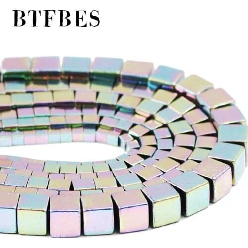 BTFBES Light Purple Hematite Natural Stone 2/3/4/6MM Charm Loose Beads For Handmade bracelet Making Diy Jewelry Accessories