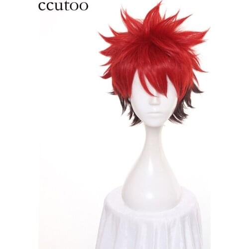 Ccutoo 12" A3 Men Short Fluffy Layered Heat Resistance Synthetic Hair Wigs Party Cosplay Costume Wigs Free Shipping
