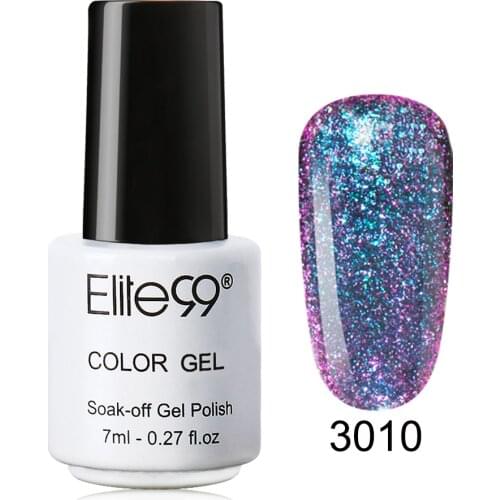 Elite99 7ml 3D Chameleon Nail Art Soak Off UV Gel Varnish Color Changing Nail Gel Polish Black Base Needed Gel Polish Varnishes