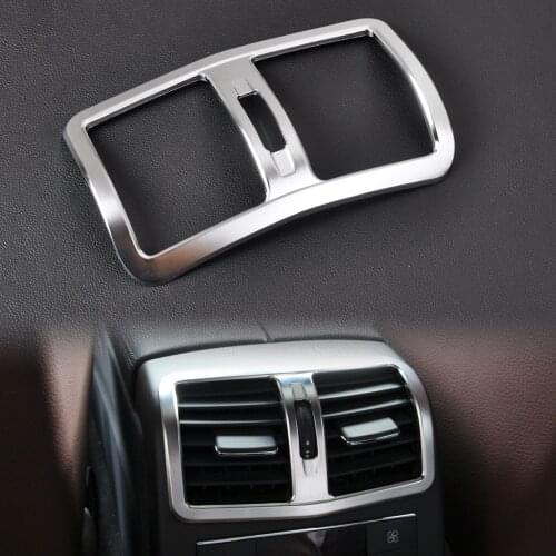 Interior Chrome Armrest Box Rear Air Condition Vent Cover Trim Air Outlet decorative Fit for Mercedes Benz W212 E Class 2013