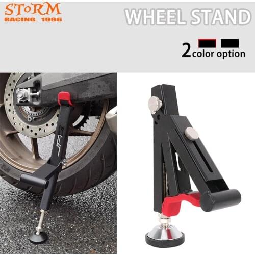 JFG Motorcycle Wheel Support Side Stands Stand Rear frame Bike Stand Swingarm Lift For Dirt Bike Repairing Tool Universal