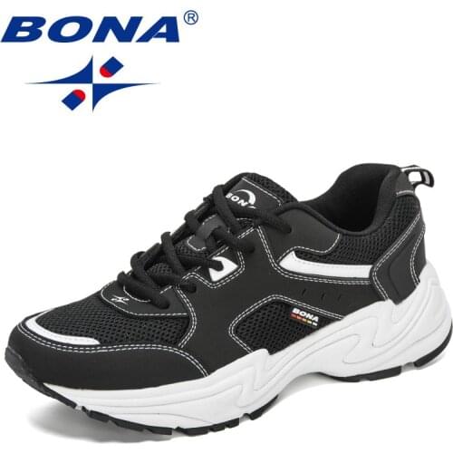 BONA 2021 New Designers Fashion Men Casual Running Shoes Tennis Trainers Shoes Man Breathable Comfortable Sport Shoes Mansculino