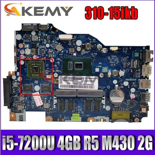 IWP4/P5 LA-D562P for Lenovo tianyi 310-15ikb Laptop motherboard with i5-7200U 4GB R5 M430 2G 100% test OK Free shipping