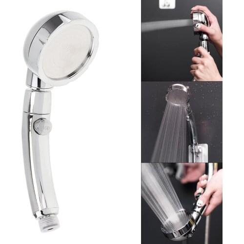Shower Heads 360 Rotation 2 Colors Adjustable 3 Spray Settings Handheld Saving High Pressure Water Saving Showerhead