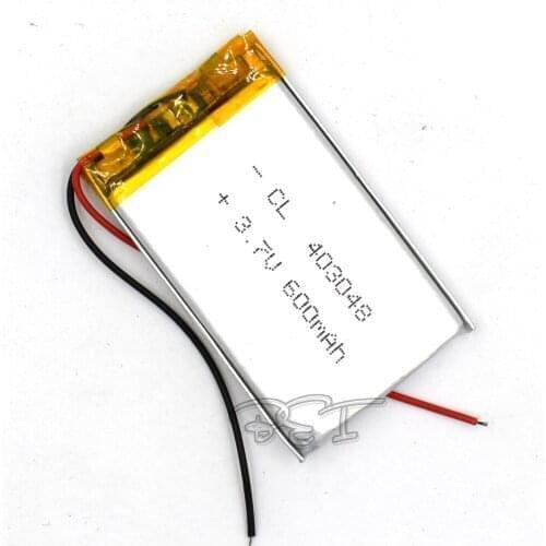 3.7V 403048 600mAh Rechargeable Li-polymer Lithium Lipo Li-ion Cell Battery For Tablet Digital Set PSP MP5 Reader GPS Bluetooth