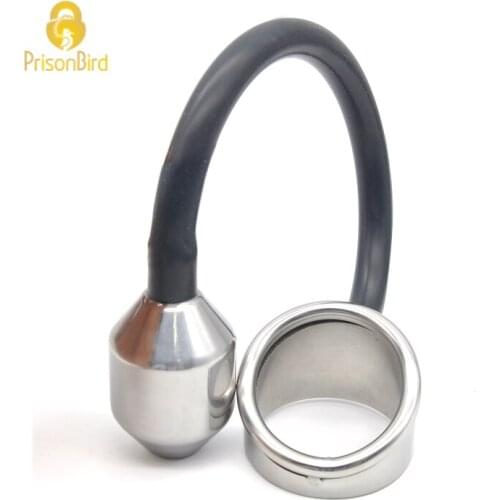 Sex Training Penis Exercise Male Prostate Stimulation Anal Plug With Cock Ring Butt Plug Massager Scrotum Ring Anal Sex ToyA328