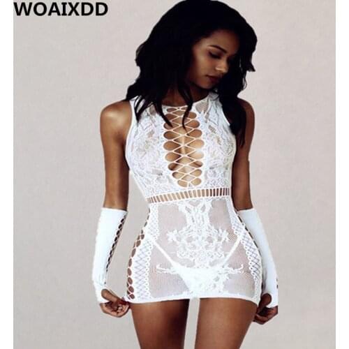 Sexy lingerie hot erotic Babydoll Teddy Nightwear Women Leotard Bodycon Dress plus size 3XL Sleepwear Underwear Stripper Costume