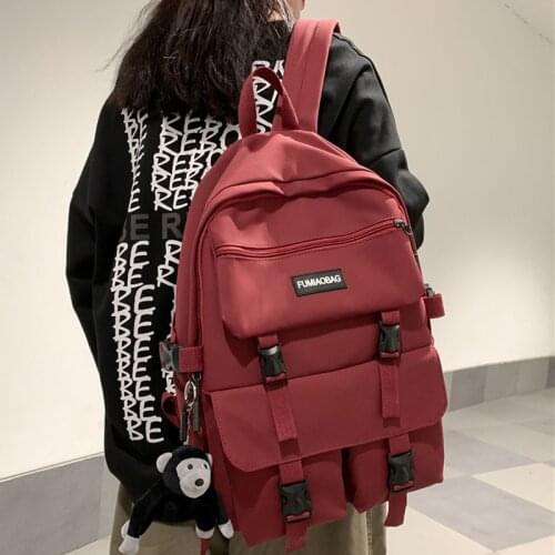 2021 New Waterproof Nylon Women Backpack Female Big Capacity Travel Rucksack Boys Student Book Schoolbag For Teenage Girls