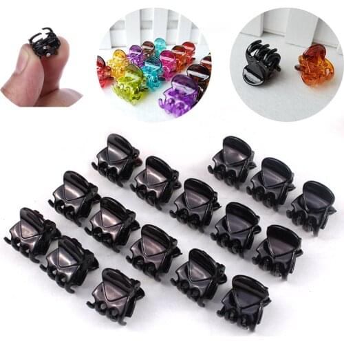 12Pcs/sets Hot Fashion Plastic Mini Hair Claws Crab Novelty Girls Children Hairpins Hair Clips Clamp Hair Accessories For Gifts