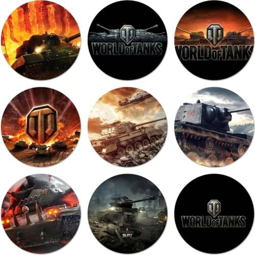 WOT Icons Pins Badge Decoration Brooches Metal Badges For Clothes Backpack Decoration