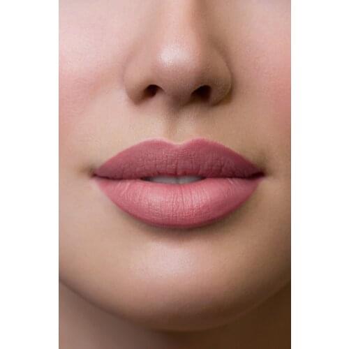 02 Matte Lipstick Pencil Matte Pen Lipstick Pink Water-resistant structure pool and is suitable for use at sea