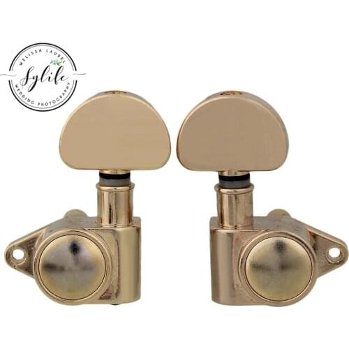 6pcs Gold Semiround Head String Tuning Peg Machine Heads for Guitar