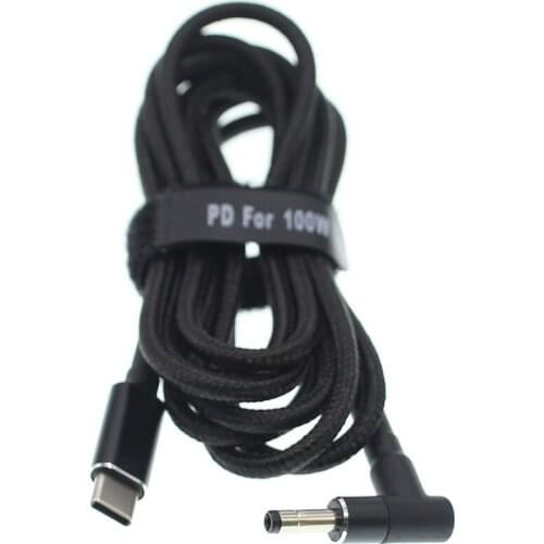 Laptop PD Power Adapter Converter for Lenovo YOGA 510 710 MiiX5 7000 Air 12 13 ideapad 320 USB Type C Female to 4.0*1.7 Charger