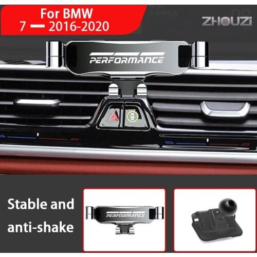 Car Phone Holder Mounts Stand GPS Gravity Navigation Bracket For BMW 7 Series G12 730 740 750 760 I 2016-2020 Car Accessories