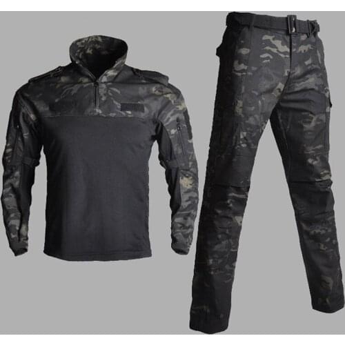 Spring Autumn Men Women Outdoors Training Hiking Hunting Climbing Cs Combat Fishing Camouflage Us Army FG Long Sleeve Frog Suit