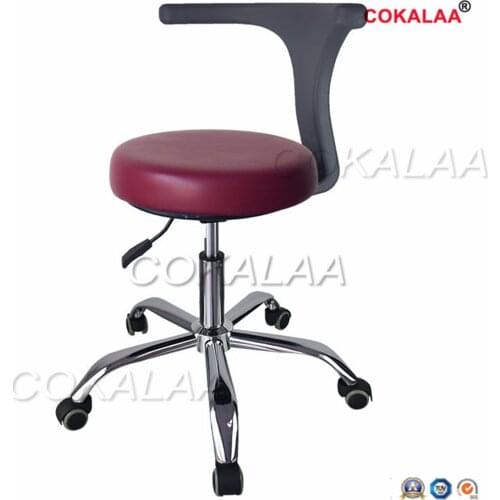 Dental Medical Dentists Chair Seat Adjustable Rolling Chair With Back Anti-Static Beauty Stool Salon Barber