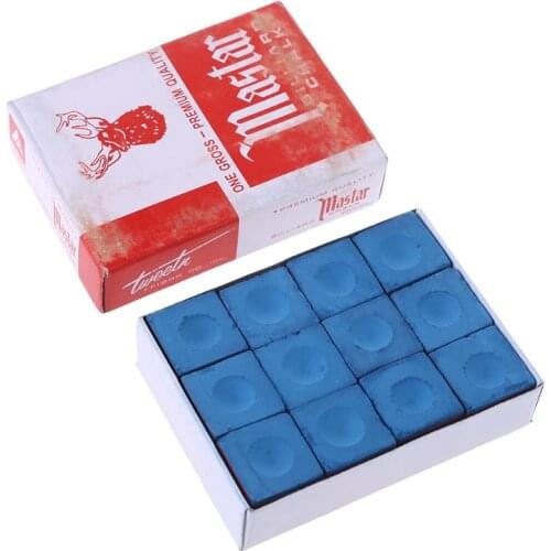 MagiDeal 12 Pieces Billiard Chalk Snooker Pool Cue Tip Billiards Accessories U2JB