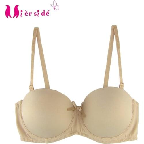 Mierside ZBW018 sweet bra for girls comfortable free shipping push up bra padded underwear half cup