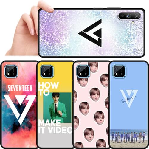 Seventeen KPOP Band Boy Cell Phone Case For Realme 5 6 7 8 Pro 7i C 3 11 15 20 21 GT Neo X50 5G Mobile Phones Black Shell Coque