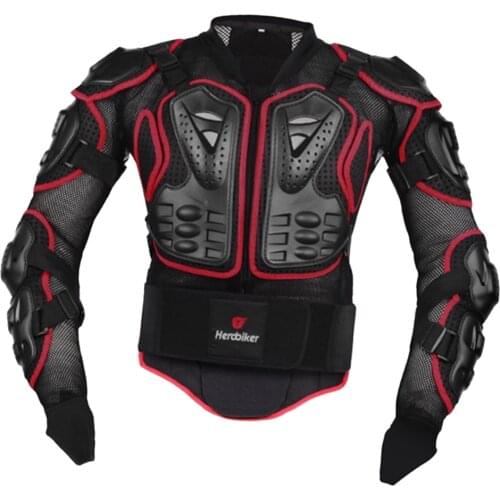 1 Suit Motorcycle Jacket Men Full Body Protector Armor Jackets Chest Protection Motocross Racing Riding Moto Jacket Clothing