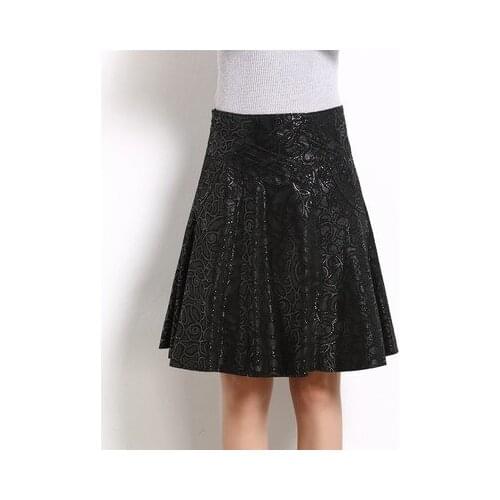2019 New Fashion Real Sheep Leather Skirt O3