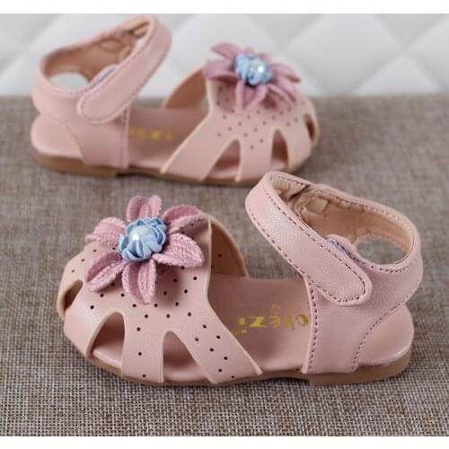 Newest Summer Kids PU Leathers 2021 New Fashion Sandals 0-3 T Baby Girls Shoes Toddler Shoes Non-slip Princess Shoes