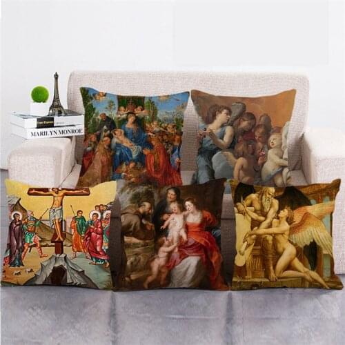Wholesale45cm*45cm Exotic portrait 3 Linen/Cotton Throw Pillow Covers Couch Cushion Cover Home Decor Pillowcase