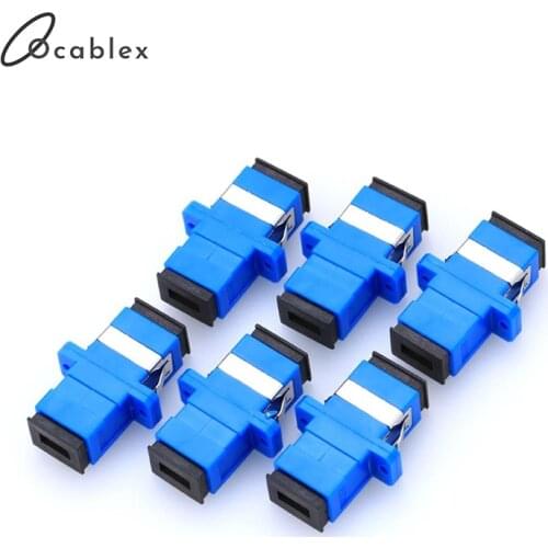 100pcs/lot SC/UPC Adaptor Fiber Optic Adapter Flange Fiber Coupler For Telecome network and Optic communication Equipment