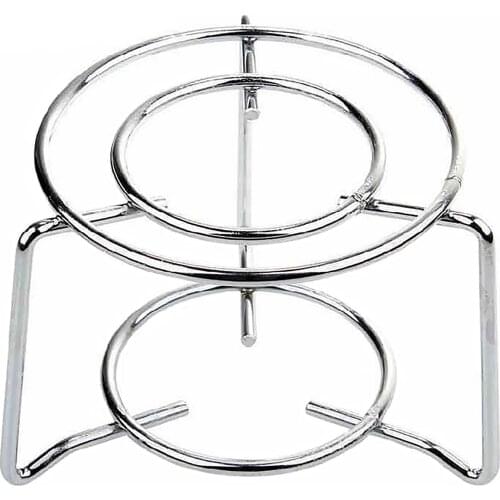 Behogar Stainless Steel Teapot Tea Pot Coffee Warmer Holder Stand Candle Alcohol Lamp Heating Stove Holder